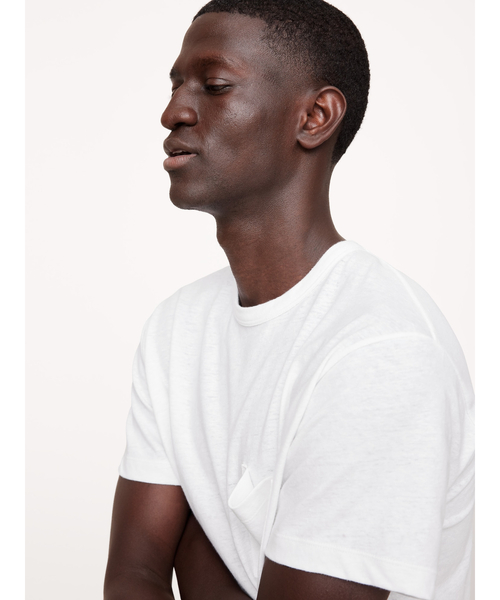 Banana Republic（バナナリパブリック）の「リラックス リネンコットン Tシャツ（Tシャツ/カットソー・メンズ・ネイビー/ホワイト/ライトグレー/ブラック/ライトブルー/その他・L/M/S）」の16枚目の写真