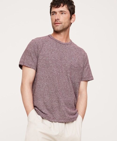 Banana Republic（バナナリパブリック）の「リラックス リネンコットン Tシャツ（Tシャツ/カットソー・メンズ・ネイビー/ホワイト/ライトグレー/ブラック/ライトブルー/その他・L/M/S）」の6枚目の写真