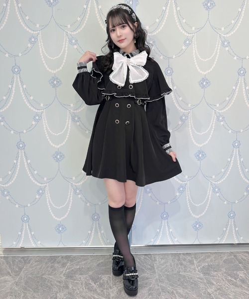 ROJITA(ロジータ)の「ケープワンピース(ワンピース・レディース・ブラック/ホワイト/パープル・FREE)」の10枚目の写真