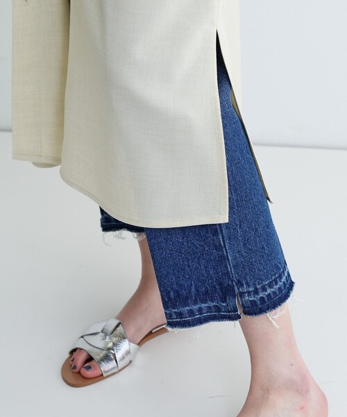 GALLEST（ギャレスト）の「【セレモニー/オケージョン/通勤】ビスチェセットシャツドレス【2WAY】（ワンピース・レディース・ダークグレー/ライトベージュ・40/38/36）」の8枚目の写真