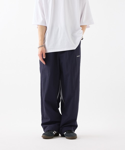 meltum ナイロンパンツ ネイビー F meltum（メルタム）の「VENTILATION WIDE PANTS / ベンチ
