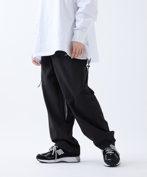 meltum ナイロンパンツ ネイビー F NUMBER M / スーパー ワイドパンツ（その他パンツ）｜EFFE BEAMS