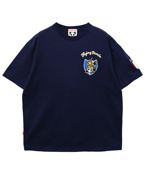 PANDIESTA（パンディエスタ）の「フライングパンダTシャツ(M2)（Tシャツ/カットソー・メンズ・ネイビー/ホワイト/ブラック・M/XXL/XL/L）」の4枚目の写真