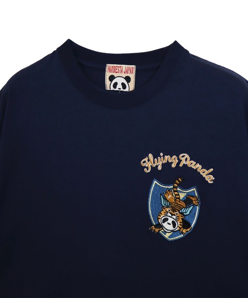 PANDIESTA（パンディエスタ）の「フライングパンダTシャツ(M2)（Tシャツ/カットソー・メンズ・ネイビー/ホワイト/ブラック・M/XXL/XL/L）」の6枚目の写真