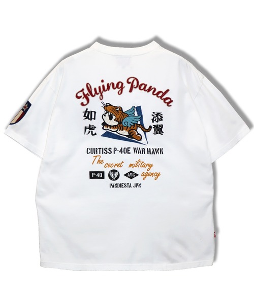 PANDIESTA（パンディエスタ）の「フライングパンダTシャツ(M2)（Tシャツ/カットソー・メンズ・ネイビー/ホワイト/ブラック・M/XXL/XL/L）」の16枚目の写真