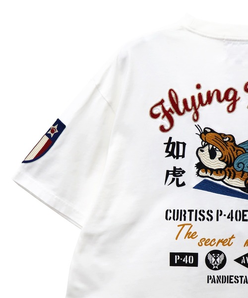 PANDIESTA（パンディエスタ）の「フライングパンダTシャツ(M2)（Tシャツ/カットソー・メンズ・ネイビー/ホワイト/ブラック・M/XXL/XL/L）」の17枚目の写真