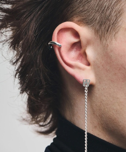 HERGO（ハーゴ）の「NP:HERGO PEARL EAR CUFF S SV-925（イヤーカフ・メンズ・ホワイト・FREE）」の2枚目の写真