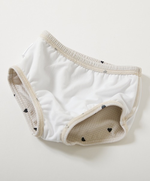 devirock(デビロック)の「2WAYで着られる UVカット ワンピース風セパレート水着(水着・キッズ・パープル系1/サックスブルー系/ホワイト系2/ホワイト系1・160cm/150cm/140cm/130cm/120cm/110cm/100cm)」の9枚目の写真