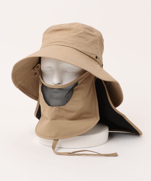 and it_（アンドイット）の「マスク＆ネックカバー付きバケットハット（ハット・レディース・ベージュ/ブラック/カーキ・FREE）」の7枚目の写真
