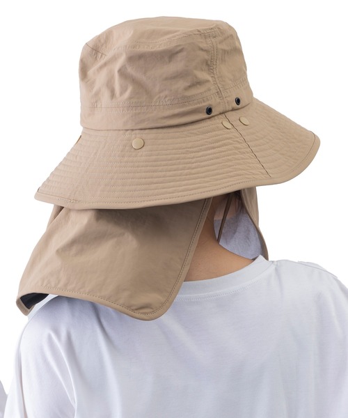 and it_（アンドイット）の「マスク＆ネックカバー付きバケットハット（ハット・レディース・ベージュ/ブラック/カーキ・FREE）」の6枚目の写真