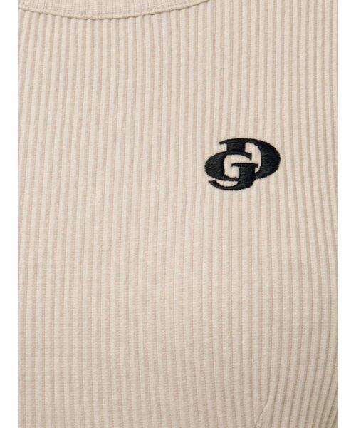 GYDA（ジェイダ）の「GDウエストOPEN SIDEラインノースリテレコロングワンピース（ワンピース・レディース・ベージュ/スカイブルー/ブラック・FREE）」の8枚目の写真