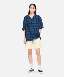 CHECKERD RAYON SHIRT|チェッカードレーヨンシャツ