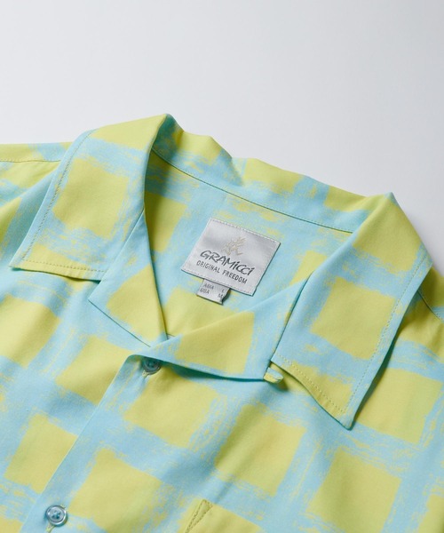 Gramicci(グラミチ)の「CHECKERD RAYON SHIRT|チェッカードレーヨンシャツ(シャツ/ブラウス・メンズ・ネイビー/チェック・M/XL/XXL/S/L)」の11枚目の写真