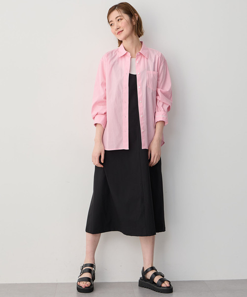 Petit Honfleur（プチオンフルール）の「ポケットシャツ（シャツ/ブラウス・レディース・サックスブルー/ネイビー/パープル/ピンク/ホワイト・M/L）」の12枚目の写真