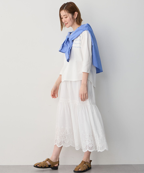 Petit Honfleur（プチオンフルール）の「ポケットシャツ（シャツ/ブラウス・レディース・サックスブルー/ネイビー/パープル/ピンク/ホワイト・M/L）」の16枚目の写真