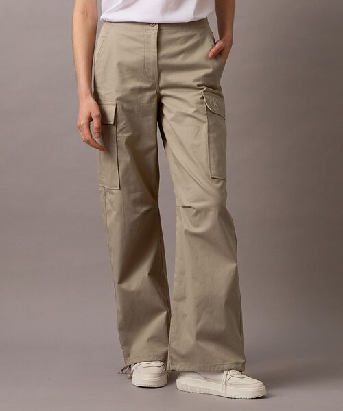 【 】★CK Jeans カーゴパンツ★送料無料★ Calvin Klein Jeans ストレート カーゴパンツ | ニュートラル