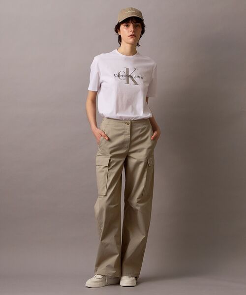 【カルバンクライン】  Jeans カーゴパンツ Calvin Klein Jeans ストレート カーゴパンツ | ニュートラル