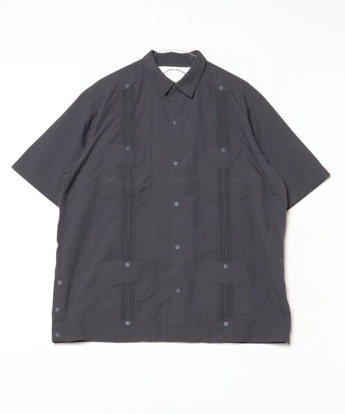 BURLAP OUTFITTER(バーラップアウトフィッター)の「S/S GUAYABERA SHIRT/ショートスリーブ ガヤベラ シャツ(シャツ/ブラウス・メンズ・ベージュ系その他/ネイビー/オフホワイト/ブラック/ブルー系その他/グレー系その他・LARGE/SMALL/MEDIUM/X-LARGE)」の12枚目の写真