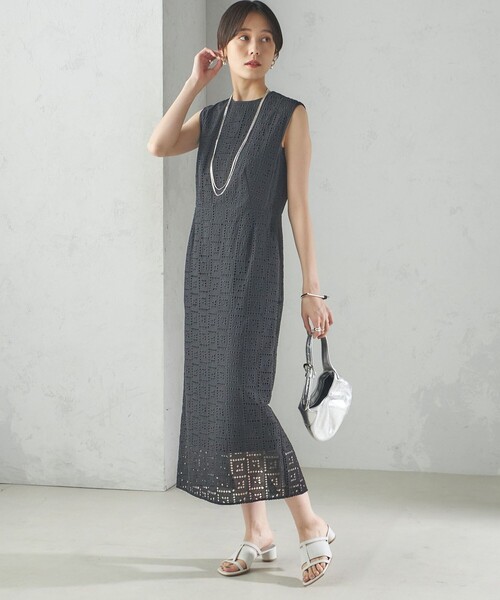 セール】〈手洗い可能〉Broche スクエア レース Iライン