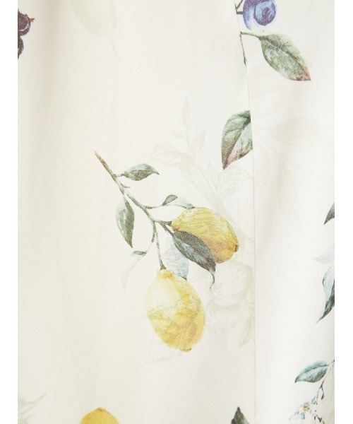 FRAY I.D（フレイアイディー）の「フルーツプリントサイドリボンキャミワンピース／ウォッシャブル（ワンピース・レディース・アイボリー/イエロー/ネイビー・00/0/1）」の13枚目の写真