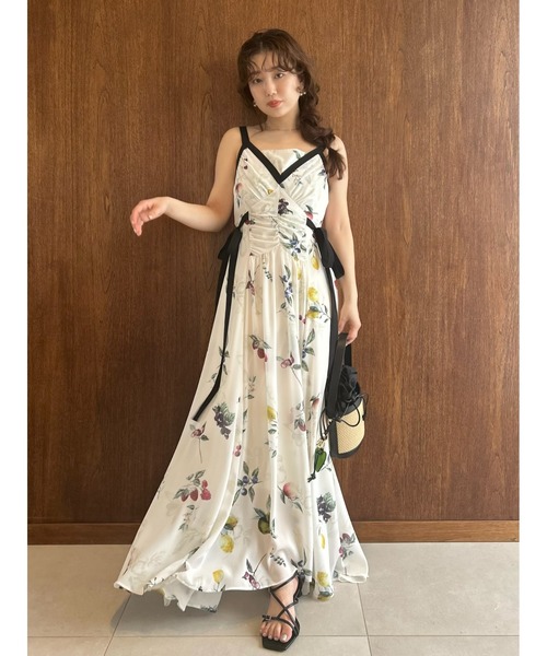 FRAY I.D（フレイアイディー）の「フルーツプリントサイドリボン