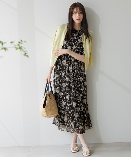 anySiS シアーパターン ワンピース【タグ付き⠀】 洗える】シアーパターン ワンピース / any SiS S | ファッション