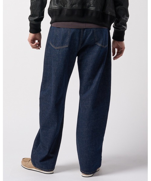 wjk（ダヴルジェイケイ）の「wide banana denim (OW)（デニムパンツ・メンズ・ブラック/インディゴブルー・SMALL/MEDIUM/LARGE/X-LARGE）」の11枚目の写真