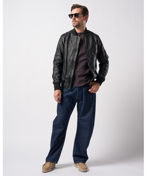 wjk（ダヴルジェイケイ）の「wide banana denim (OW)（デニムパンツ・メンズ・ブラック/インディゴブルー・SMALL/MEDIUM/LARGE/X-LARGE）」の18枚目の写真