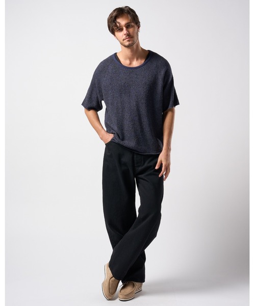 wjk（ダヴルジェイケイ）の「wide banana denim (OW)（デニムパンツ・メンズ・ブラック/インディゴブルー・SMALL/MEDIUM/LARGE/X-LARGE）」の22枚目の写真