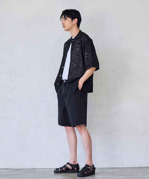 RONEL(ロネル)の「【RONEL】デニムショーツ(その他パンツ・メンズ・ブラック/オフホワイト・S/M/L/XL)」の21枚目の写真