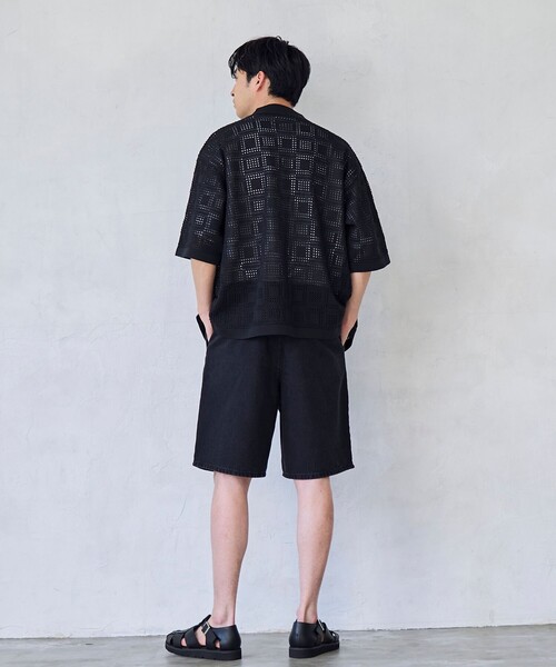 RONEL(ロネル)の「【RONEL】デニムショーツ(その他パンツ・メンズ・ブラック/オフホワイト・S/M/L/XL)」の20枚目の写真