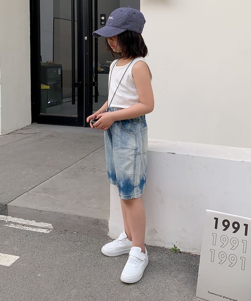 aimoha（アイモハ）の「【aimoha-KIDS-】七分丈　タイダイ風デニムパンツ (SS)（デニムパンツ・キッズ・ブルー・90/100/110/120/130）」の4枚目の写真