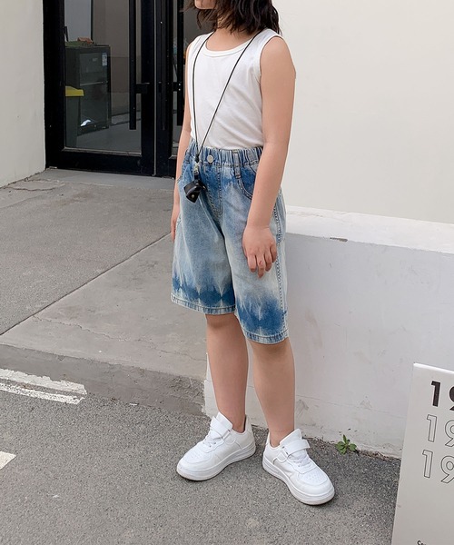 aimoha（アイモハ）の「【aimoha-KIDS-】七分丈　タイダイ風デニムパンツ (SS)（デニムパンツ・キッズ・ブルー・90/100/110/120/130）」の9枚目の写真