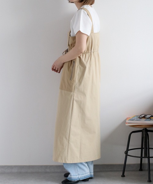 cepo(セポ)の「ミリタリー切り替えジャンスカ(ジャンパースカート・レディース・オリーブ/ベージュ・M)」の9枚目の写真