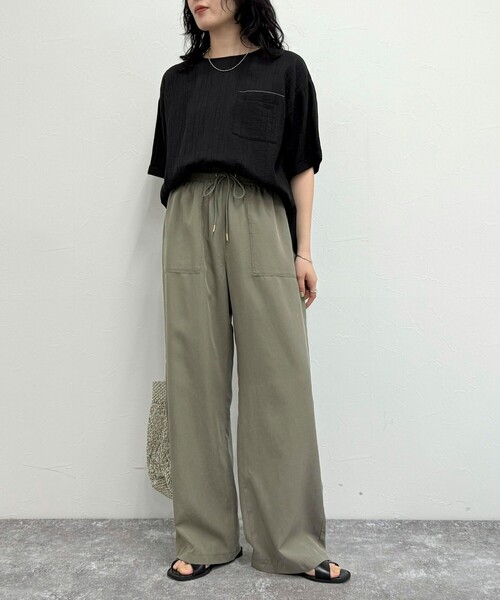 セール】シルキーリネンイージーパンツ（その他パンツ）｜fredy emue