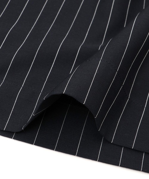 ADAM ET ROPE'（アダムエロペ）の「ストライプオープンカラージャンプスーツ（つなぎ/オールインワン・レディース・ブルー系その他・36/38）」の3枚目の写真