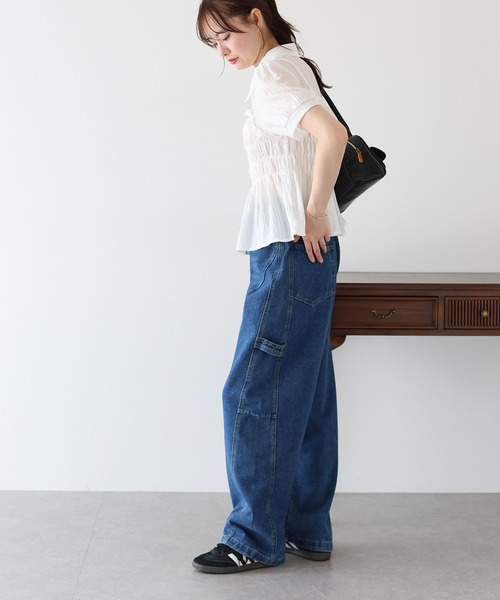 BLUEEAST(ブルーイースト)の「バックゴムペインターカーブデニムパンツ(デニムパンツ・レディース・ブルー/ネイビー・MEDIUM/LARGE)」の16枚目の写真