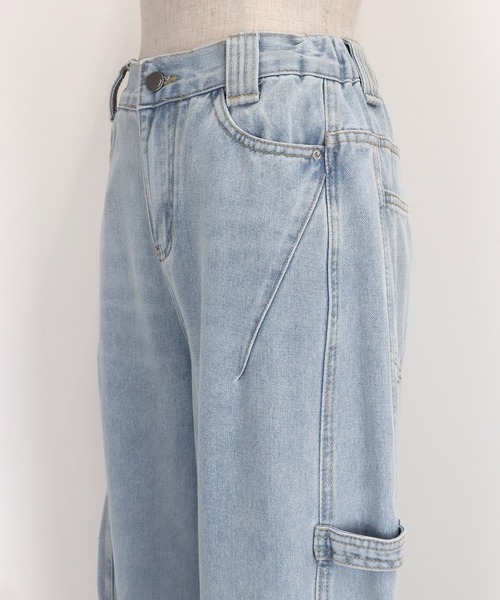 BLUEEAST(ブルーイースト)の「バックゴムペインターカーブデニムパンツ(デニムパンツ・レディース・ブルー/ネイビー・MEDIUM/LARGE)」の21枚目の写真