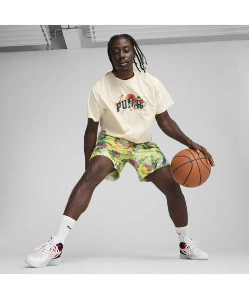 ★PUMA★ダンクド・イン・フローラルズ バスケットボールTシャツ Dunked In Florals Men's Tee | PUMA