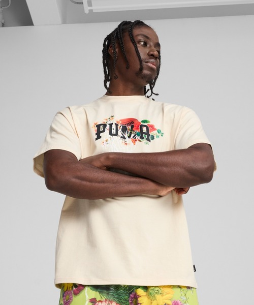 ★PUMA★ダンクド・イン・フローラルズ バスケットボールTシャツ Dunked In Florals Men's Tee | PUMA