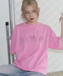 MSG（エムエスジー）の「ラインストーン短丈半袖Tシャツ【UNISEX】（Tシャツ/カットソー）」