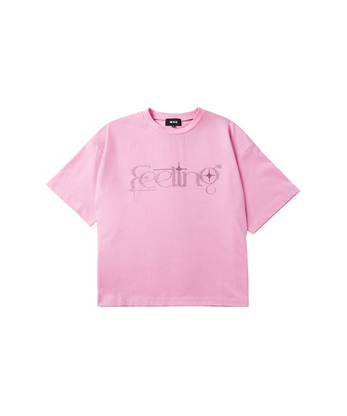 Praying 半袖ニットtシャツ　短丈　スウェット セール】ラインストーン短丈半袖Tシャツ【UNISEX】（Tシャツ