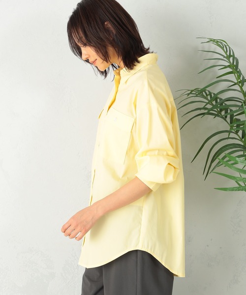 GALLORIA(ギャローリア)の「両ポケシャツ(シャツ/ブラウス・レディース・ライトイエロー/ネイビー/ライトブルー・LL/S/M/L)」の12枚目の写真