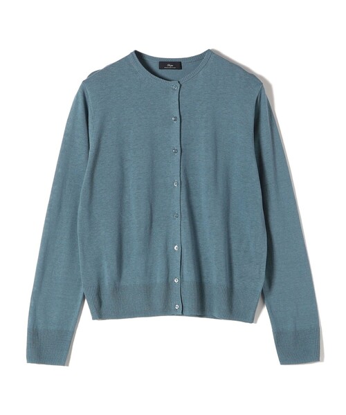 セール(SALE)開催中！ファッション通販 SHIPS Primary Navy Label:シルク リネン ハイ ボタン トップス