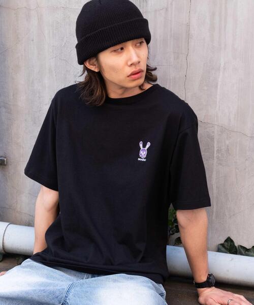 WEGO（ウィゴー）の「WEGO/グラフィックワンポイントT（Tシャツ/カットソー・メンズ・スミクロ/ネイビー/ホワイト系その他/ホワイト/アッシュグレー/ブラック・LARGE/MEDIUM）」の13枚目の写真