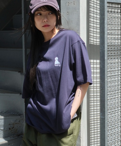 WEGO（ウィゴー）の「WEGO/グラフィックワンポイントT（Tシャツ/カットソー・メンズ・スミクロ/ネイビー/ホワイト系その他/ホワイト/アッシュグレー/ブラック・LARGE/MEDIUM）」の19枚目の写真