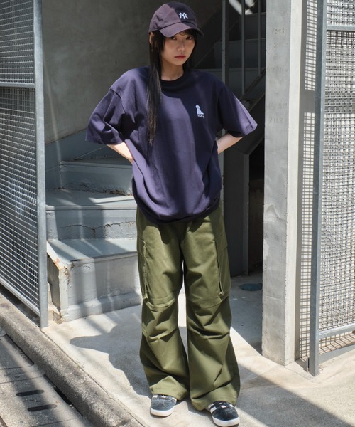 WEGO（ウィゴー）の「WEGO/グラフィックワンポイントT（Tシャツ/カットソー・メンズ・スミクロ/ネイビー/ホワイト系その他/ホワイト/アッシュグレー/ブラック・LARGE/MEDIUM）」の20枚目の写真