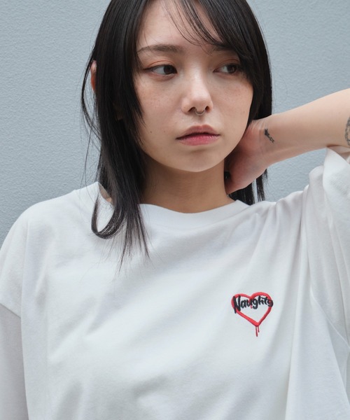 WEGO（ウィゴー）の「WEGO/グラフィックワンポイントT（Tシャツ/カットソー・メンズ・スミクロ/ネイビー/ホワイト系その他/ホワイト/アッシュグレー/ブラック・LARGE/MEDIUM）」の11枚目の写真