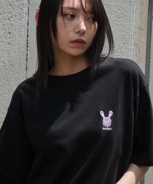 WEGO（ウィゴー）の「WEGO/グラフィックワンポイントT（Tシャツ/カットソー・メンズ・スミクロ/ネイビー/ホワイト系その他/ホワイト/アッシュグレー/ブラック・LARGE/MEDIUM）」の14枚目の写真