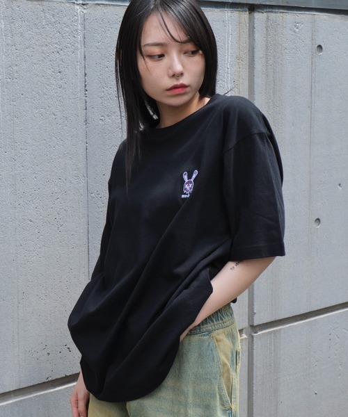 WEGO（ウィゴー）の「WEGO/グラフィックワンポイントT（Tシャツ/カットソー・メンズ・スミクロ/ネイビー/ホワイト系その他/ホワイト/アッシュグレー/ブラック・LARGE/MEDIUM）」の15枚目の写真